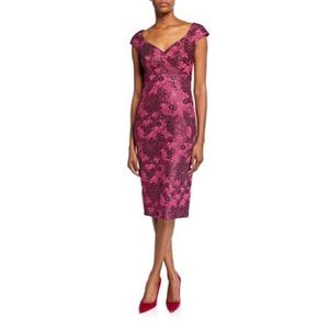 NWT Zac Posen Fuschia Floral Dress